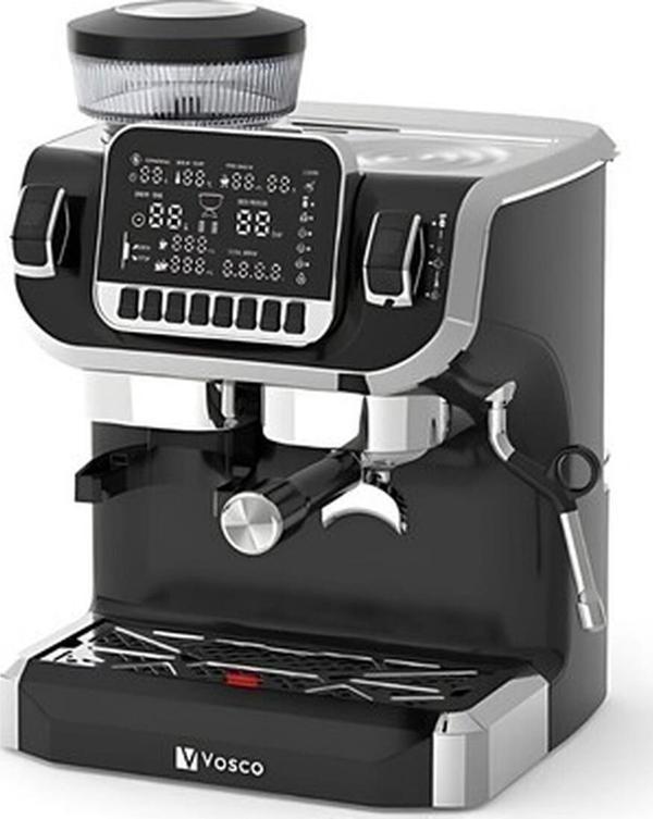 Vosco Barista Dijital Espresso Kahve Makinesi Öğütücülü VST-520EC - Image 1