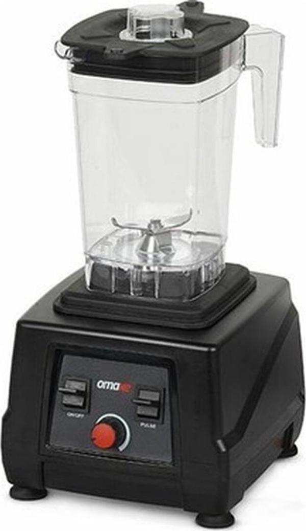 Omake Bar Blender 2 Litre Manuel Kapak Sensörsüz Siyah - Image 1
