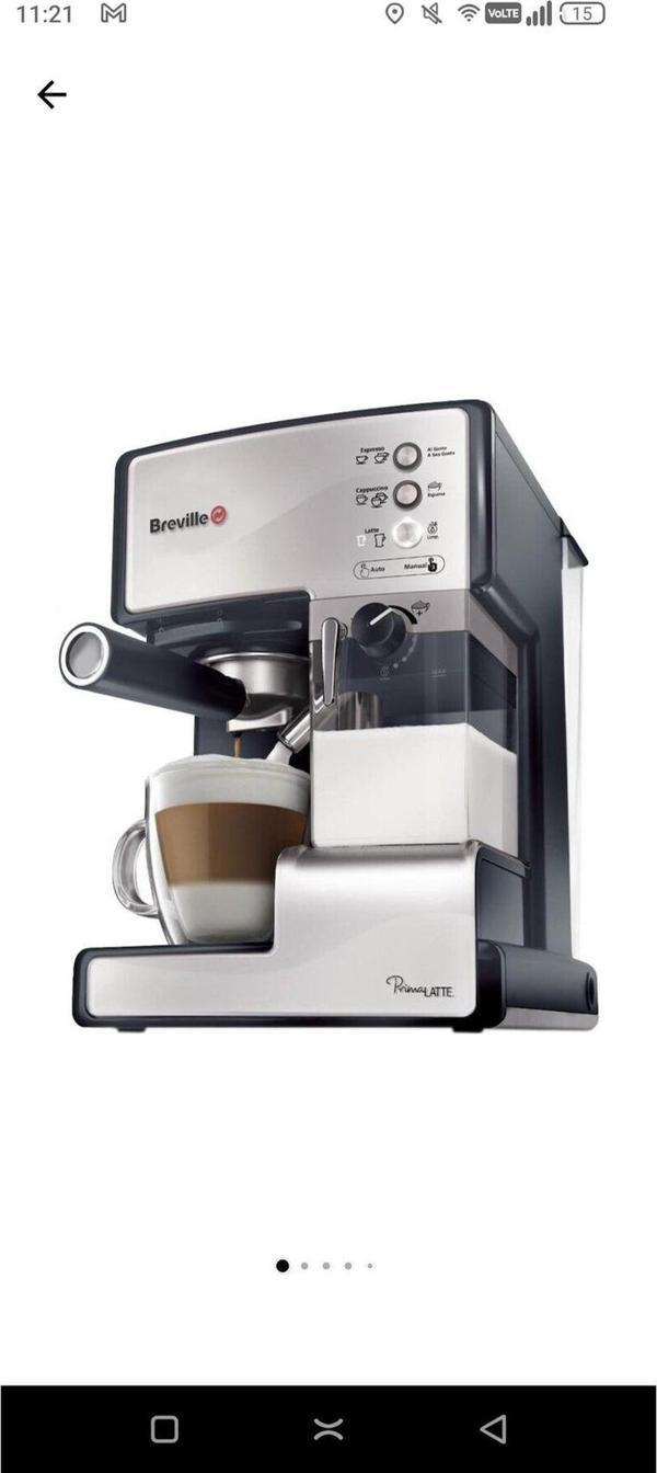 Espresso Makinesi Prima Latte Vcf045x-01, 15 Bar, Otomatik Cappuccino Ve Latte Macchiato - Image 1