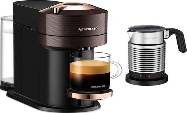 Nespresso Vertuo Next Premium Kahve Makinesi & Süt Köpürtücü Kahverengi - Image 1