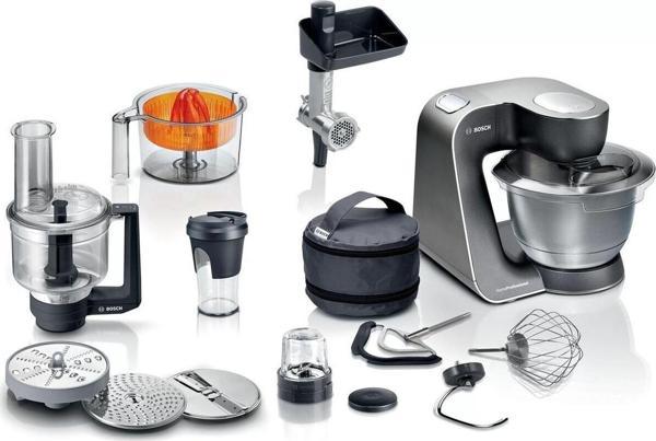 h Serie 4 Mutfak Makinesi MUM 5 1000 W Siyah, Gümüş - Image 1