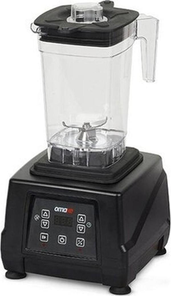 Omake Bar Blender 2 Litre Dijital Kapak Sensörsüz Siyah - Image 1