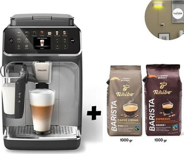 Philips  4400 Serisi Lattego Süt Sistemi 12 Çesit Kahve Tam Otomatik Espresso Makinesi 2kg Tchibo Kahve + Lambader Hediye - Image 1