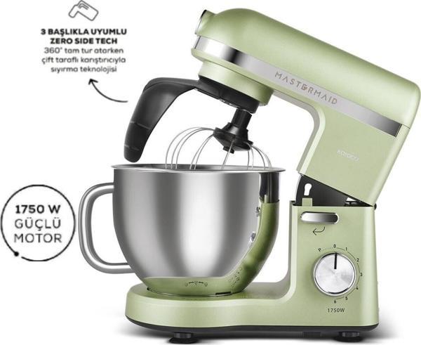 Mastermaid Chef Pro Çift Kollu Stand Mikser Grasmere Green 1750W - Image 1