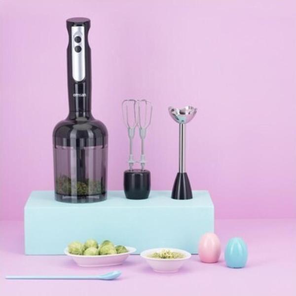 Emsan Powerpack Midi Siyah 4'lü Blender Set - Image 1