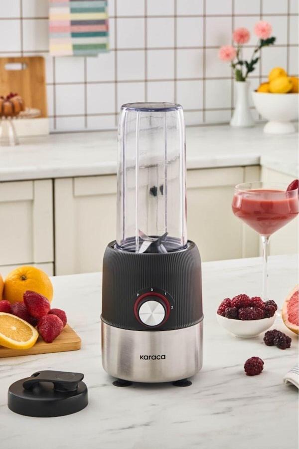 Blend & Rush Inox Personal Kişisel Smoothie Blender Black - Image 1