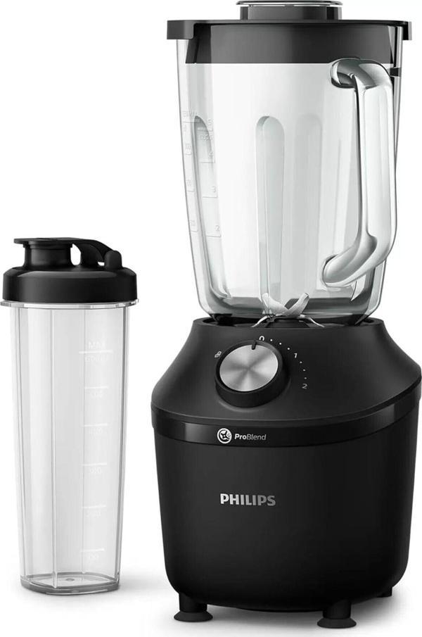 Cam Sürahili Blender Problend Sistemi, 2 L Kapasite, 2 Hız Ve Darbe Ayarı, 600w, Siyah - Image 1