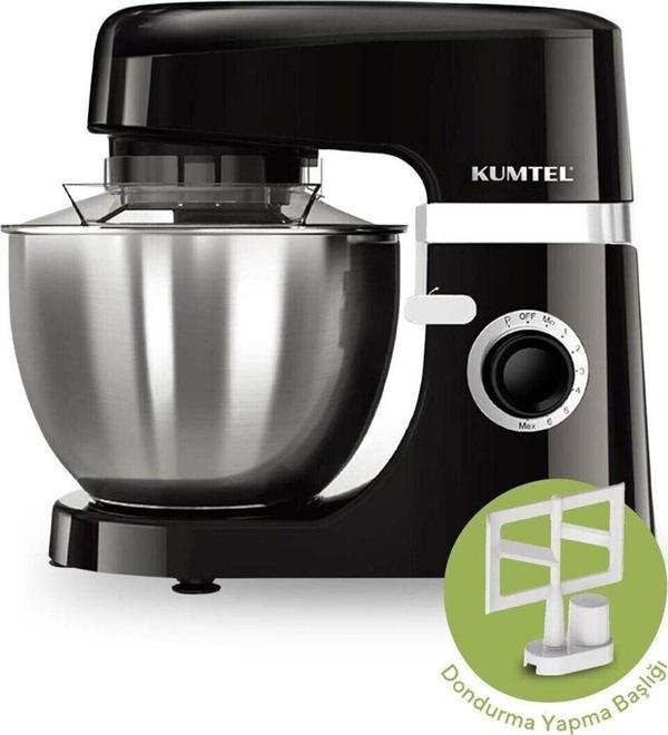 Siyah Hamur Yoğurma 1800Watt 4.5Lt Dondurma Yapma Aprt. SM-02 - Image 1