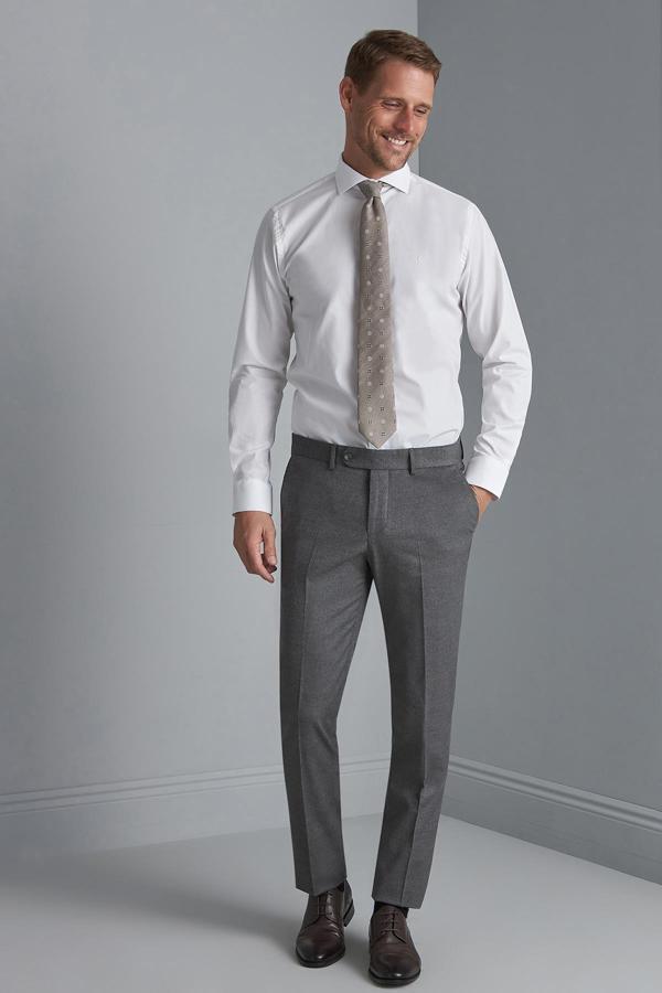 Erkek Gri Regularfit / Rahat Kalıp  Pantolon - Image 1