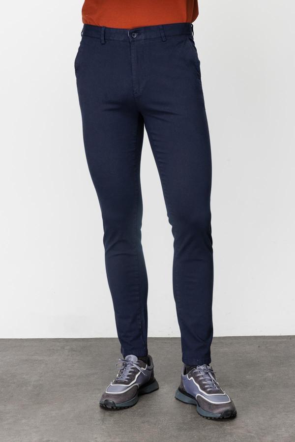 Erkek Açık Lacivert Dynamic Fit  Pantolon - Image 1