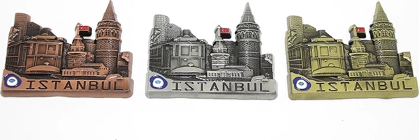 Metal İstanbul Temalı  Yöresel Magnet 2alk79 - Image 1