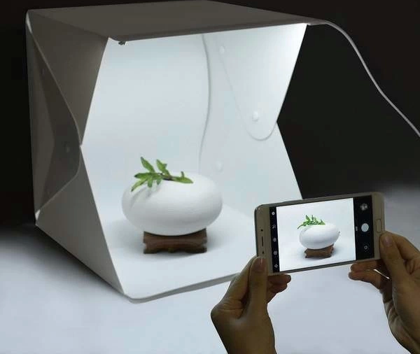 Ürün Çekim Çadırı Mini Fon Fotoğraf Stüdyosu Ledli Işık Perdesi - Image 1