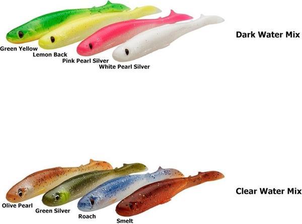 Savage Gear Slender Scoop Shad 11cm 7gr Silikon Yem Clear Water Mix - Image 1