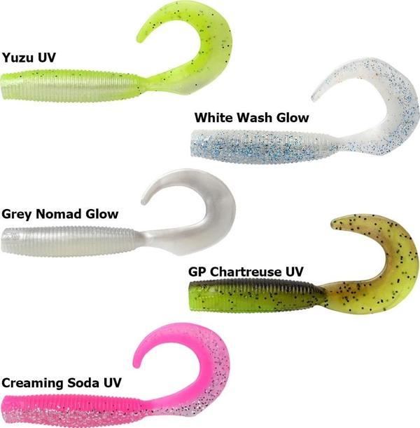 Daiwa Bait Junkie Grub Soft 10cm Silikon Yem White Wash Glow - Image 1