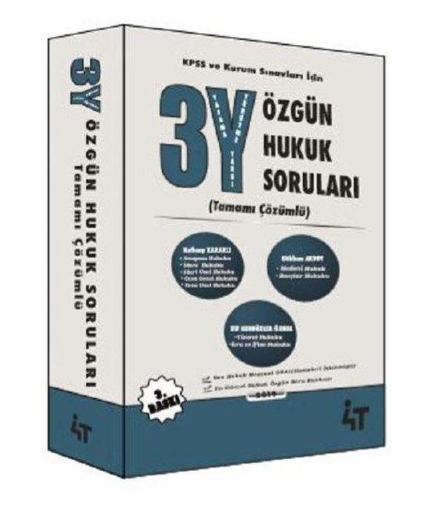 3Y Özgün Hukuk Soruları-Tamamı Çözümlü - 4T  Yayınları - Image 1