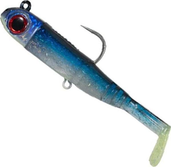Seabor Lily Shad 2+1 13,5cm 125gr Silikon Yem Red Mullet UV - Image 1