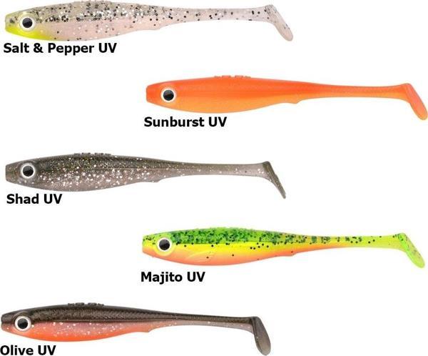 Spro Iris Pop Eye 10cm 7gr Silikon Yem Blue Disco UV - Image 1