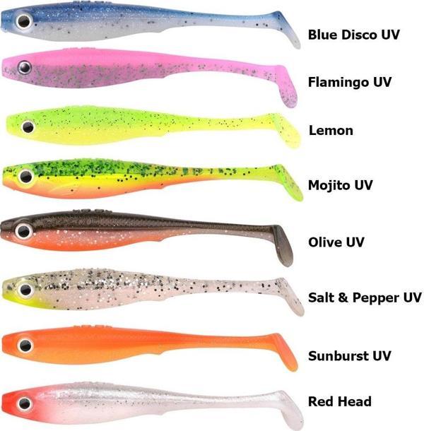 Spro Iris Pop Eye 12cm 11gr Silikon Yem Sunburst UV - Image 1