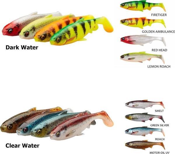 Savage Gear 3D River Roach 8 cm 5 gr 4 Adet Silikon Yem Clear Water - Image 1