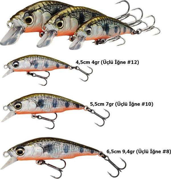 Savage gear 3D Sticklebait Twitch 5,5cm 7gr Maket Yem Brown Trout Smolt - Image 1