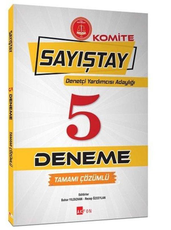 Komite Sayıştay 5 Deneme-Tamamı Çözümlü - Akfon Yayınları - Image 1