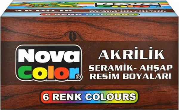 Nova Color Akrilik Boya 6Lı - 2 paket - Image 1