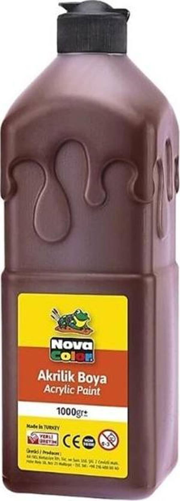 Nova Color Akrilik Boya 500Ml Kahverengi - Image 1
