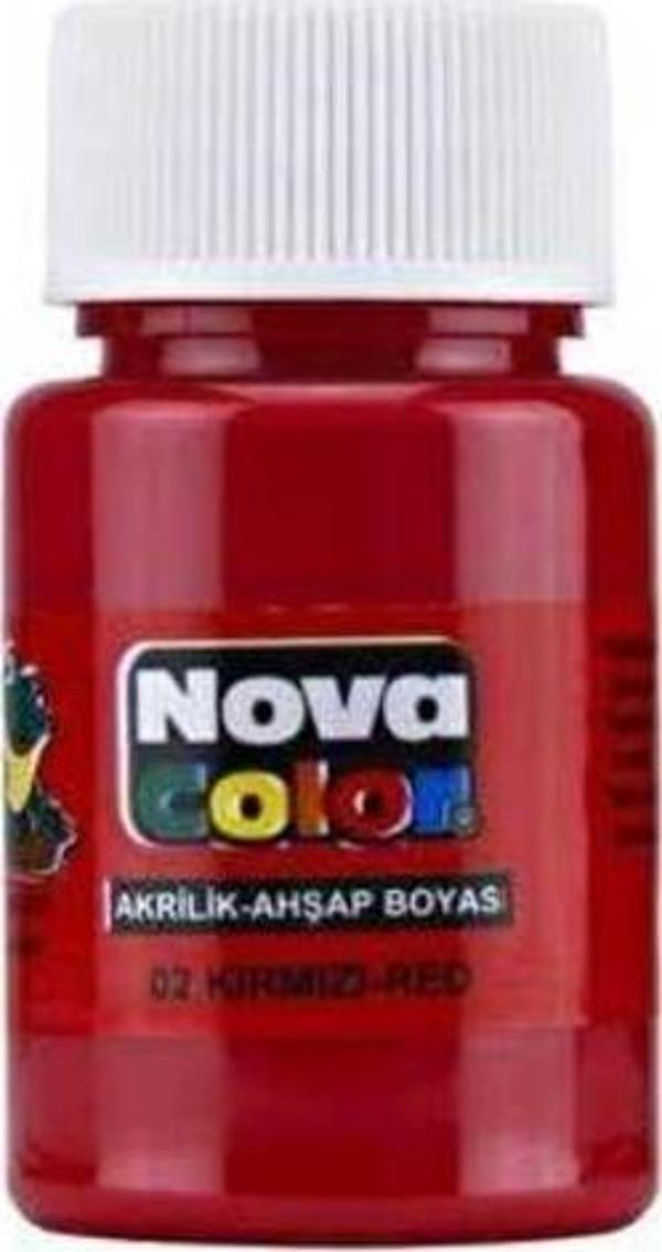 Nova Color Akrilik Boya 30 Ml Kırmızı - 2 adet - Image 1