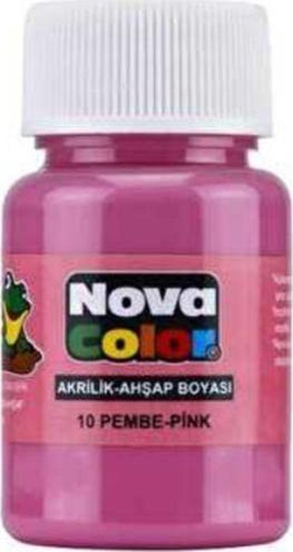 Nova Color Akrilik Boya 30 Ml Pembe - 4 adet - Image 1