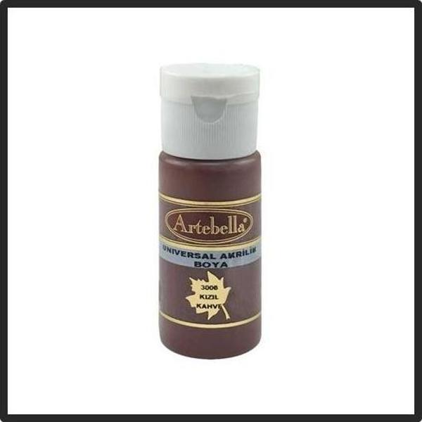 Artebella Akrilik Boya Kızıl Kahve 30ml - 2 adet - Image 1