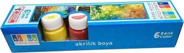 Südor Akrilik Boya 6Lı 15 ml - 4 adet - Image 1