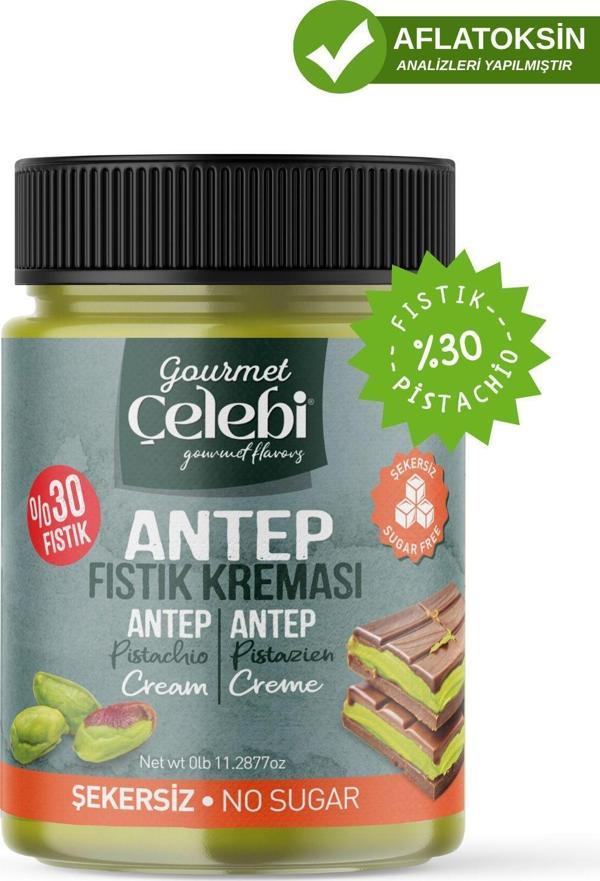 Gourmet Çelebi Şekersiz Antep Fıstık Kreması 320 Gr - Image 1