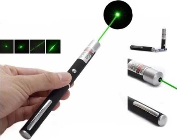 10 Km Menzilli Tek Başlıklı Pilli Yeşil Lazer Uzun Menzil Kutulu Siyah - Image 1
