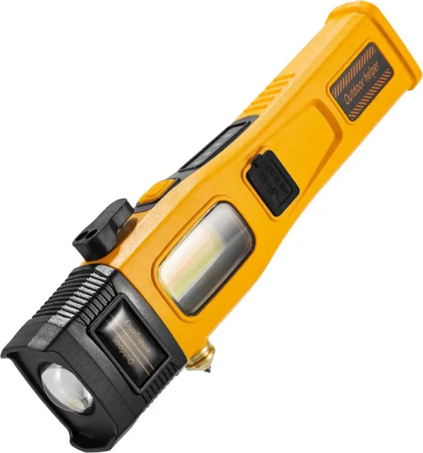Wison Ws-1414 Cam Kıracaklı Dijital Göstergeli Mıknatıslı Şarjlı Acil Durum Tamirci Feneri - Image 1