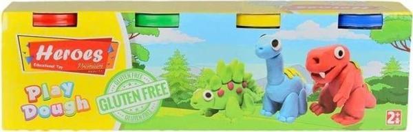 Nessiworld ERN-604 Heroes Premıum Dörtlü Oyun Hamuru - Eren Oyuncak - Image 1
