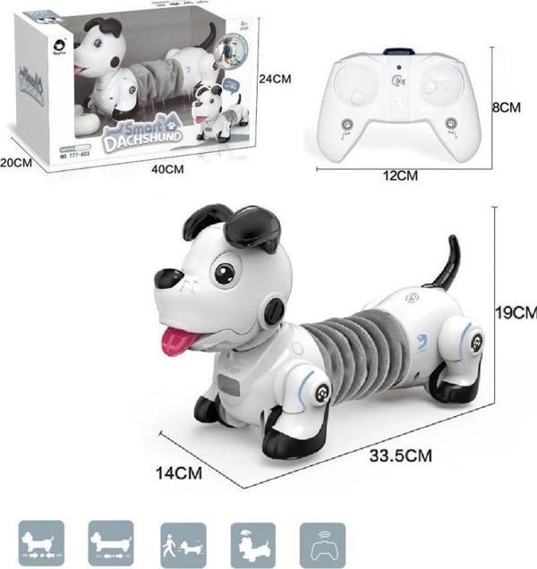 Nessiworld GL-777-603 Uzaktan Kumandalı Işıklı ve Sesli Sevimli Akıllı Köpek -Vardem Oyuncak - Image 1