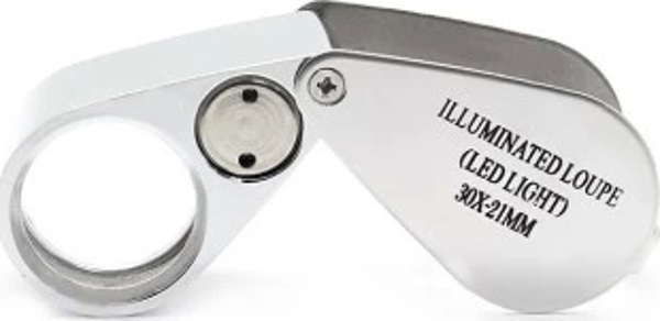 Kontrol, Için Özel Kutulu Metal Işıklı Lup 30x21 - Image 1