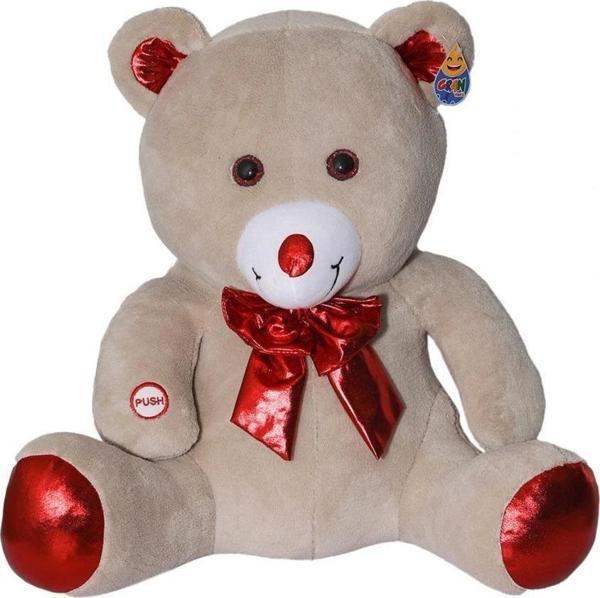 Nessiworld FK-2308 SESLİ PAPYONLU HİJYEN AYI 50CM - Image 1