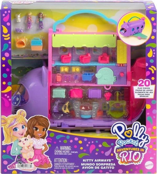 Nessiworld HWP19 Polly Pocket Adventures in Rio Uçak Oyun Seti - Image 1