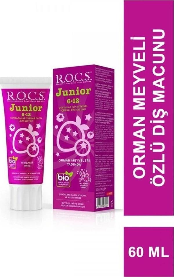 R.O.C.S.Junior Diş Macunu 6-12 Yaş 60 ml Orman Meyveleri - Image 1