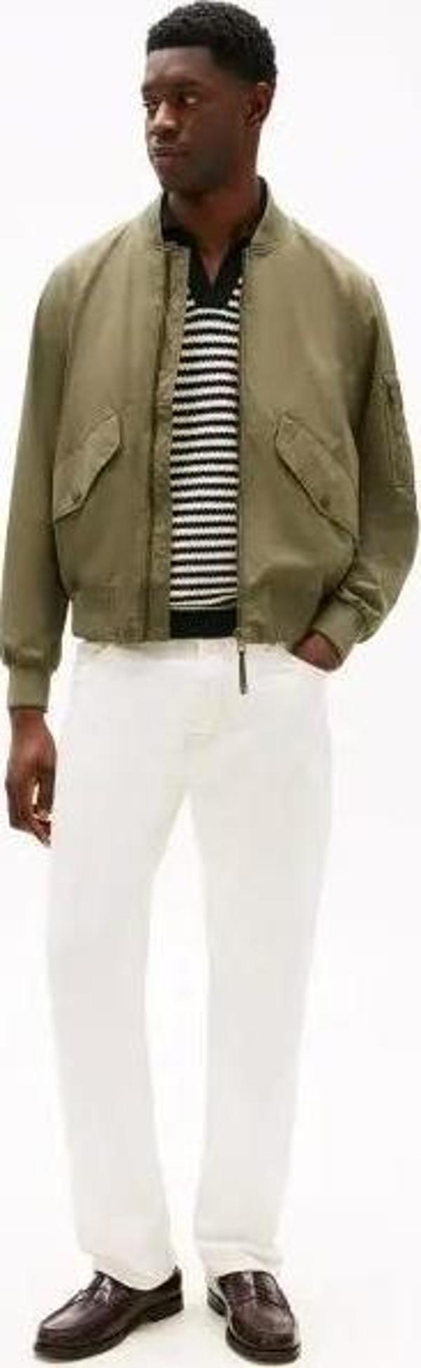 Tommy Hilfiger Erkek Katlanabilir Su Geçirmez Bomber Ceket MW0MW39629PLI - Image 1