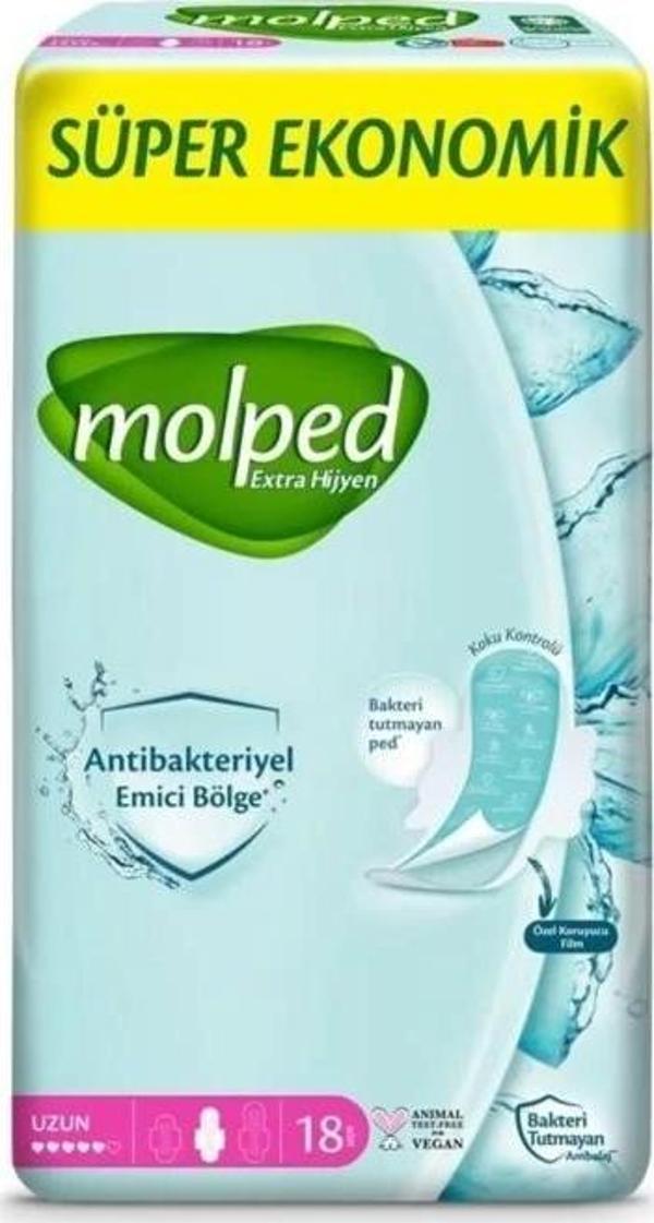 Nessiworld Molped Extra Hijyen Uzun Ped Süper Eko 18 Adet - Image 1