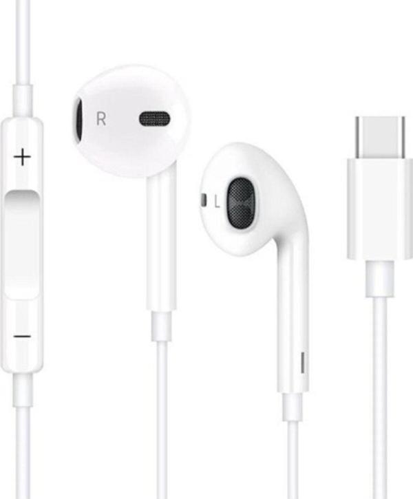 Gökkuşağı Iphone15 15Pro 15 Promax 15Plus Uyumlu Yeni Nesil Usb-C Uyumlu Kablolu Kulaklık - Image 1