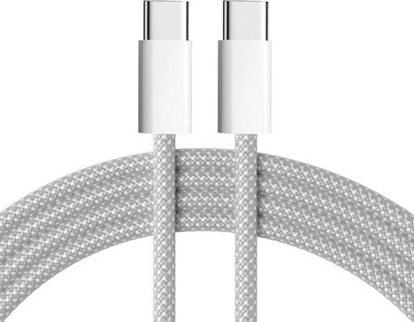 Gökkuşağı Sprange Örgülü 2 Metre 240 Watt Şarj Data Kablosu Hızlı Şarj İphone 15 Modeller İle Uyumludur. - Image 1