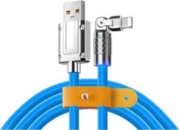 Sprange Silikonlu Lightning Ios Hızlı Şarj Kablosu - Image 1