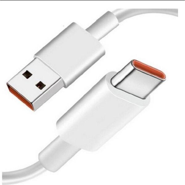 Sprange Xiaomi Mi 10 -11-12 Ve Type C Telefonlarla Uyumlu Turunçu Uçlu Hızlı Type C Şarj Kablosu - Image 1