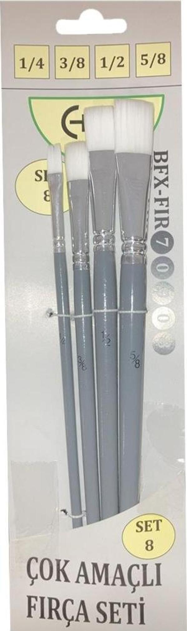Bafix Fırça Seti Çok Amaçlı Artist 4 Lü (1/4-3/8-1/2-5/8) Set-8 70908 - Image 1