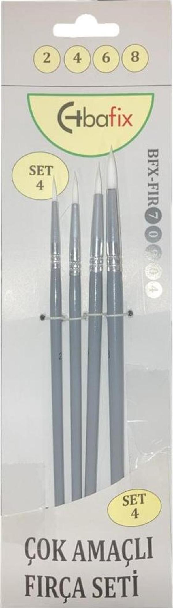 Bafix Fırça Seti Çok Amaçlı Artist 4 Lü (2-4-6-8) Set-4 70904 - Image 1