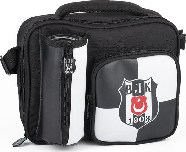 Me Çanta Beslenme Çantası Beşiktaş Bjk 1903 Logo Desenli Suni Deri 25362 - Image 1