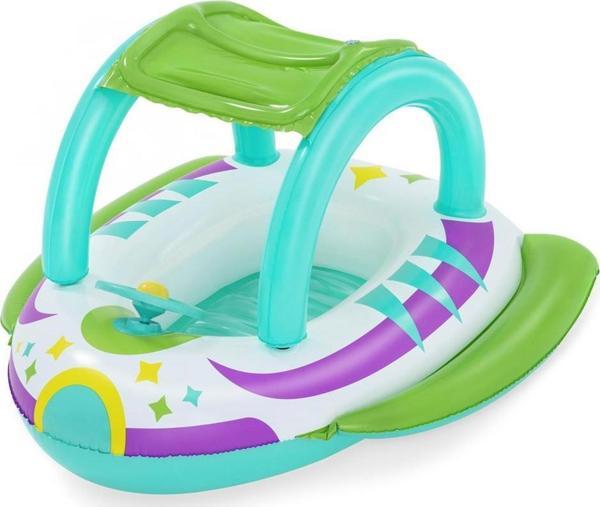 Bestway Plaj Oyuncak Çocuk Şişme Bot Gölgelikli Direksiyon 107X112Cm Bw34149 (Karışık Renk 1 Adet) - Image 1